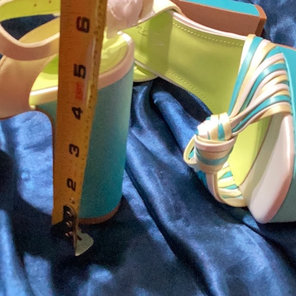 sun gurg Open Toe Sandals Ankle Strap Platform Chunky High Heels 6.5 - Picture 6 of 12